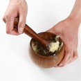 thumbnail image 2 of Olive Wood Mortar and Pestle Set, 2 of 5