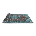 thumbnail image 2 of Ahgly Company Indoor Square Persian Light Blue Traditional Area Rugs, 3' Square, 2 of 4