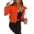 thumbnail image 2 of Women's Crop Short Jacket Cropped Puffer Jackets for Women Warm Winter Lightweight Coat, 2 of 6