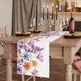 thumbnail image 2 of Table Runners 120 Inches Long Dress Scarves, Pink Flowers Farmhouse Coffee/Dining/Kitchen Table Runner for Living Room, Spring Floral Elegant Pastoral Watercolor 13x120 Inch, 2 of 9