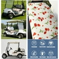 thumbnail image 6 of Pretty Floral Golf Cart Bench Cover 51" x 31" Towel Style Seat Protector for Most Golf Cart Models Front Seat, 6 of 8