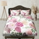 thumbnail image 1 of Sábana Ajustable Flores Rosas, Bolsillo Profundo, Estampados Florales, Estética Boho, 1 of 5