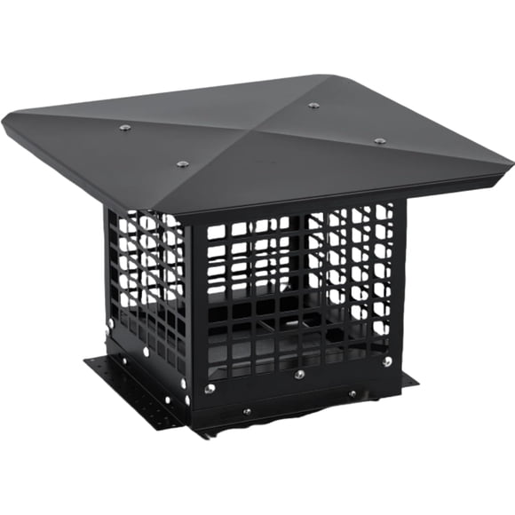 Qinaqin Chimney Cap-13 x 18 Inch Cuadrado Galvanized Steel Ajustable Bottom Malla Covers Clay Flue Compatible
