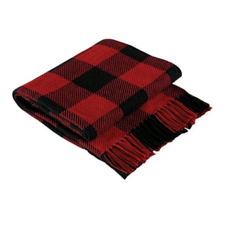 Black Cotton Cable Knit Throw Blanket For Couch Sofa Chair Bed Home Decorativ