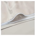 thumbnail image 5 of KITYDALK Premium Velour Velvet Duvet Cover Set - Duvet Cover (90” x 90”) & 2 Pillow Shams (20” x 26”) - 3-Piece Set - Ivory, Queen Size, 5 of 8