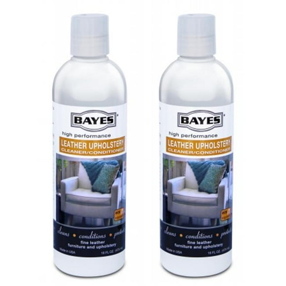 Lab-Clean 155-2 Bayes High Performance Leather Upholstery Cleaner - Conditioner - 16 OZ - 2 Pack