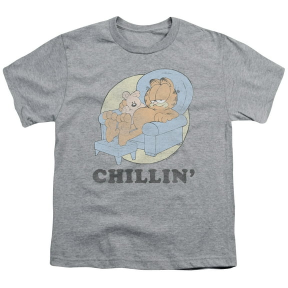 Garfield - Chillin - Youth Short Sleeve Shirt - Medium