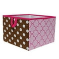 thumbnail image 5 of Bacati - Butterflies/Ladybugs Pink/Chocolate Cotton Percale Fabric covered Storage, Small Box, 10 L  x 10 W x 10 H inches, 5 of 5
