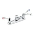 thumbnail image 2 of MOEN 8798 Commercial 2-Handle Low-Arc Kitchen Faucet in Chrome, 2 of 6