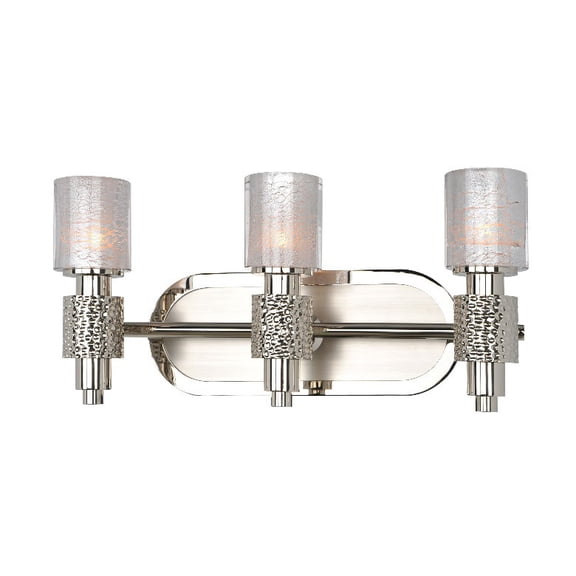 Kalco Lighting Ashington 3-light Brass Bath Light in Polished Satin Nickel