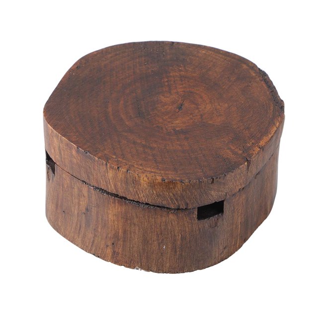 Cenicero de madera maciza, creativo, para el hogar, moderno y decorativo (4 pulgadas)
