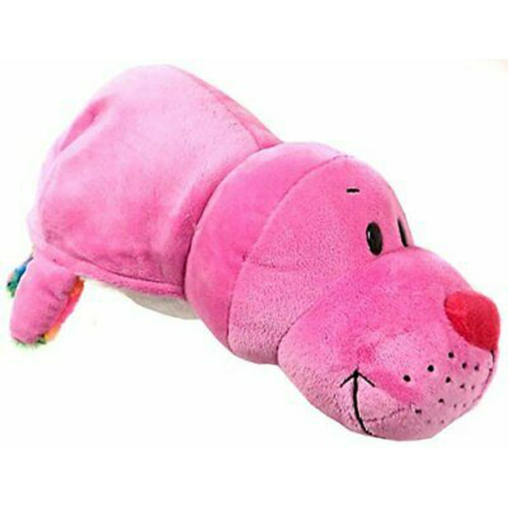 FlipaZoo 16" Stuffed Animal Rainbow Dolphin to Seal Flip A Zoo Pillow