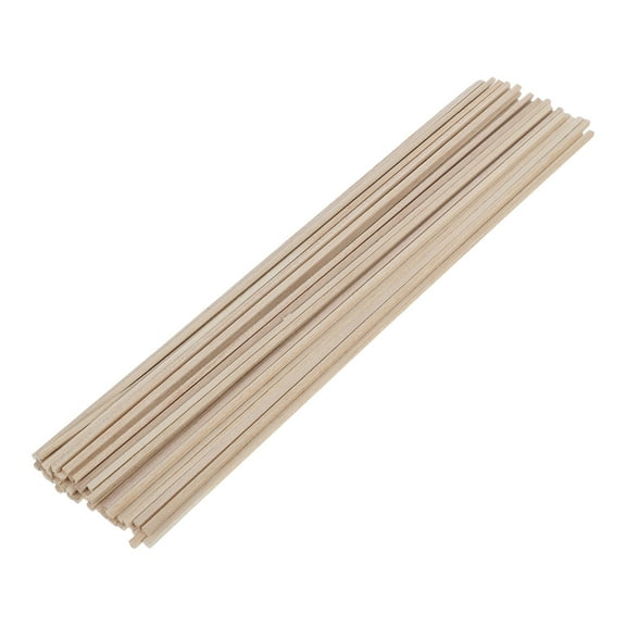 FOMIYES 50Pcs Beige Wooden Dowels Sticks for Craft and Model Use