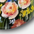 thumbnail image 3 of Designart 'Yellow and Pink Summer Wildflowers' Traditional Circle Metal Wall Art 29x29 - Disc of 29, 3 of 5