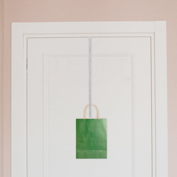SWETRACE Versatile White Over The Door Hook for Bathroom Clothes Bags Sturdy Carbon Steel