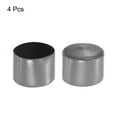 thumbnail image 2 of 4pcs Rubber End Caps 57mm ID Vinyl Round Tube Bolt Cap Cover Protector Dark Grey, 2 of 4