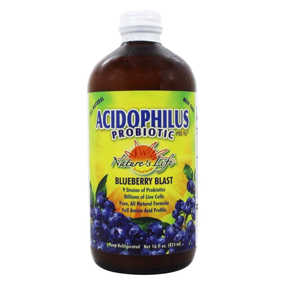 Nature's Life Acidophilus Pro96 Liquid Probiotic for Men, Women