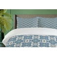 thumbnail image 4 of Ambesonne Mandala Duvet Cover Sets, Repeating Form, 2-Queen, Reseda Green Pale Blue, 4 of 7