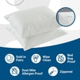 thumbnail image 4 of Bargoose Home Textiles, Inc. Bedbug Proof, Dust Mite Allergen Proof, Waterproof, Heavy Duty Vinyl Standard Pillow Protector - Set of 2 King, 4 of 4