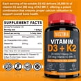 thumbnail image 2 of Suplemento Nextdia de vitamina D3 20,000 UI + K2 (MK7) 200 mcg, 2 of 8