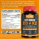 thumbnail image 2 of Suplemento Nextdia de vitamina D3 20,000 UI + K2 (MK7) 200 mcg, 2 of 8