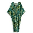 thumbnail image 4 of Kaftans for Women Loungewear floral Print Beach Maxi Dress Split Side Batwing Sleeve Caftan Tunic Summer Tunic moomoo House Wear Casual Dress, 4 of 7
