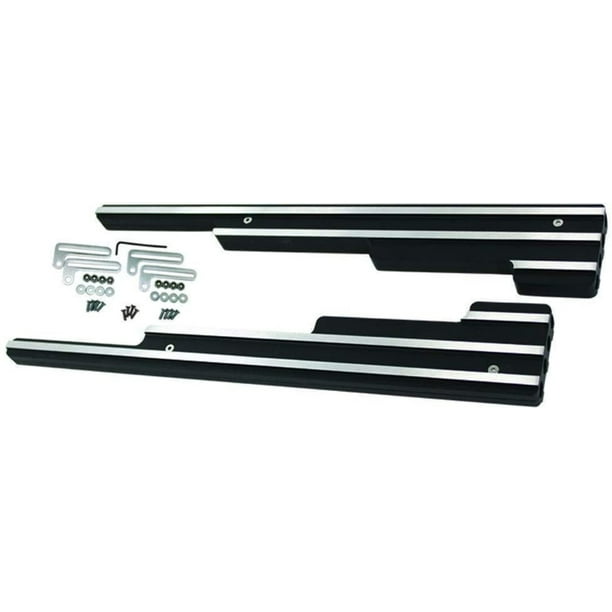 FulnKye Finned Black Aluminum Spark Plug Wire Looms Holders Sbc BBC 302