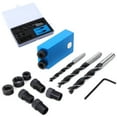 thumbnail image 2 of Hole LocatorBlue Aluminum Alloy 15° Oblique Drill Locator Carpentry Tools Unbeatable Value, 2 of 5