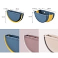 thumbnail image 2 of Poubelle Cuisine Pliable Suspendue Multifonctionnelle Bacs à Ordures Semi-Circulaire Poubelle Murale pour Voiture Bureau à Domicile Bleu marin, 2 of 5
