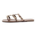 thumbnail image 2 of LAVRA Women's Jelly Studded Sandals Summer Flip Flop Gladiator Shoes, 2 of 4