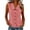 *Red, variant on VBVC Women's Gingham Sleeveless Button Down Top, Ladies' Peter Pan Collar Blouse, Plaid V-Neck Summer Tank For Women,Black,S-3XL