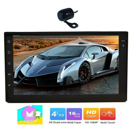 EinCar 7 inch Car Stereo Video Player With Android 6.0 Marshmallow Double 2 Din Car Naviagtor Built-in GPS Map Data Support Screen Mirroring FREE Backup Camrea Bluetooth WIFI 3G/4G (Best App Data Backup Android)