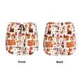 thumbnail image 3 of Balery Autumn Gnome Pantalones cortos deportivos para mujer con forro y dos bolsillos, elásticos, para entrenamiento, gimnasio, yoga-Large, 3 of 7