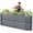 8'x2'x3' Gray, variant on KING BIRD 6.6x2x3 ft Raised Garden Bed 9 in 1 Galvanized Steel Metal Planter Garden Box Outdoor for Gardening, Vegetables, Flowers, Dark Gray