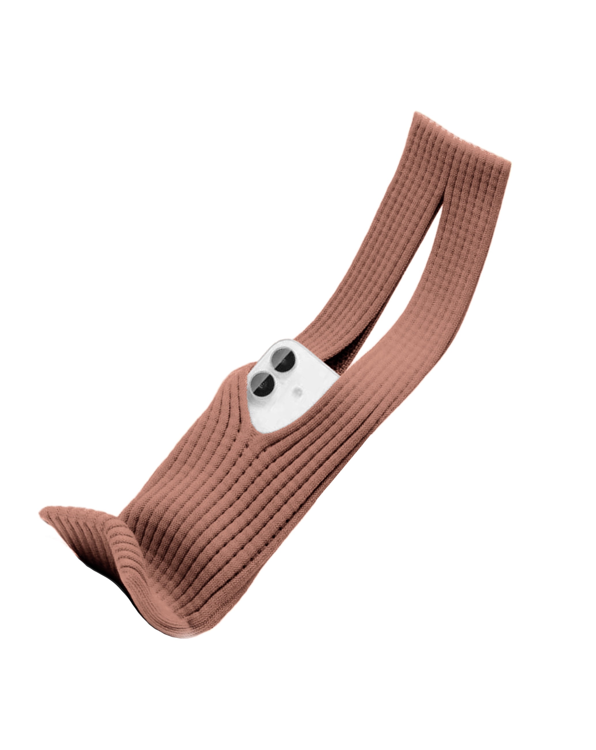 Short SleekStretch Smartphone Sleeve - Cinnamon