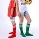 thumbnail image 2 of Calcetines de fútbol para niños, estudiantes, hombres y mujeres, baile, porristas, zuqiuwa, calcetines de color liso a rayas sin talón, 2 of 2