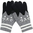 thumbnail image 3 of Dalrosia Winter Knitted Touch Screen Gloves Women Men Cute Cat Warm Knit Gloves Mittens, 3 of 8