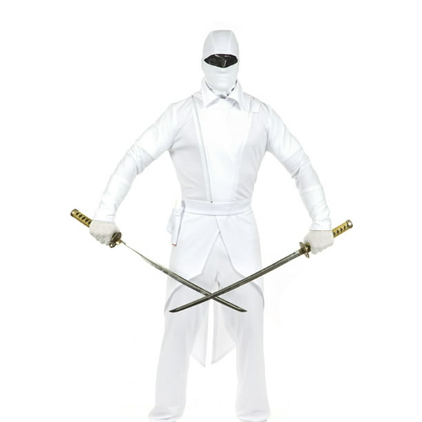 White Ninja Complete Adult Mens Costume Size Large