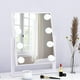 thumbnail image 1 of Espejo de maquillaje con 9 luces LED regulables, rotación de 360° y soporte en forma de U, control táctil inteligente, espejo de tocador., 1 of 5