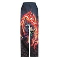 thumbnail image 4 of Demon Slayer Pajama Pants Long Sleep Pants Soft Elastic Waist PJ Bottoms Lounge Pants, 4 of 7
