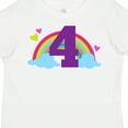 thumbnail image 4 of Inktastic 4th Birthday Rainbow Girls Toddler T-Shirt, 4 of 5