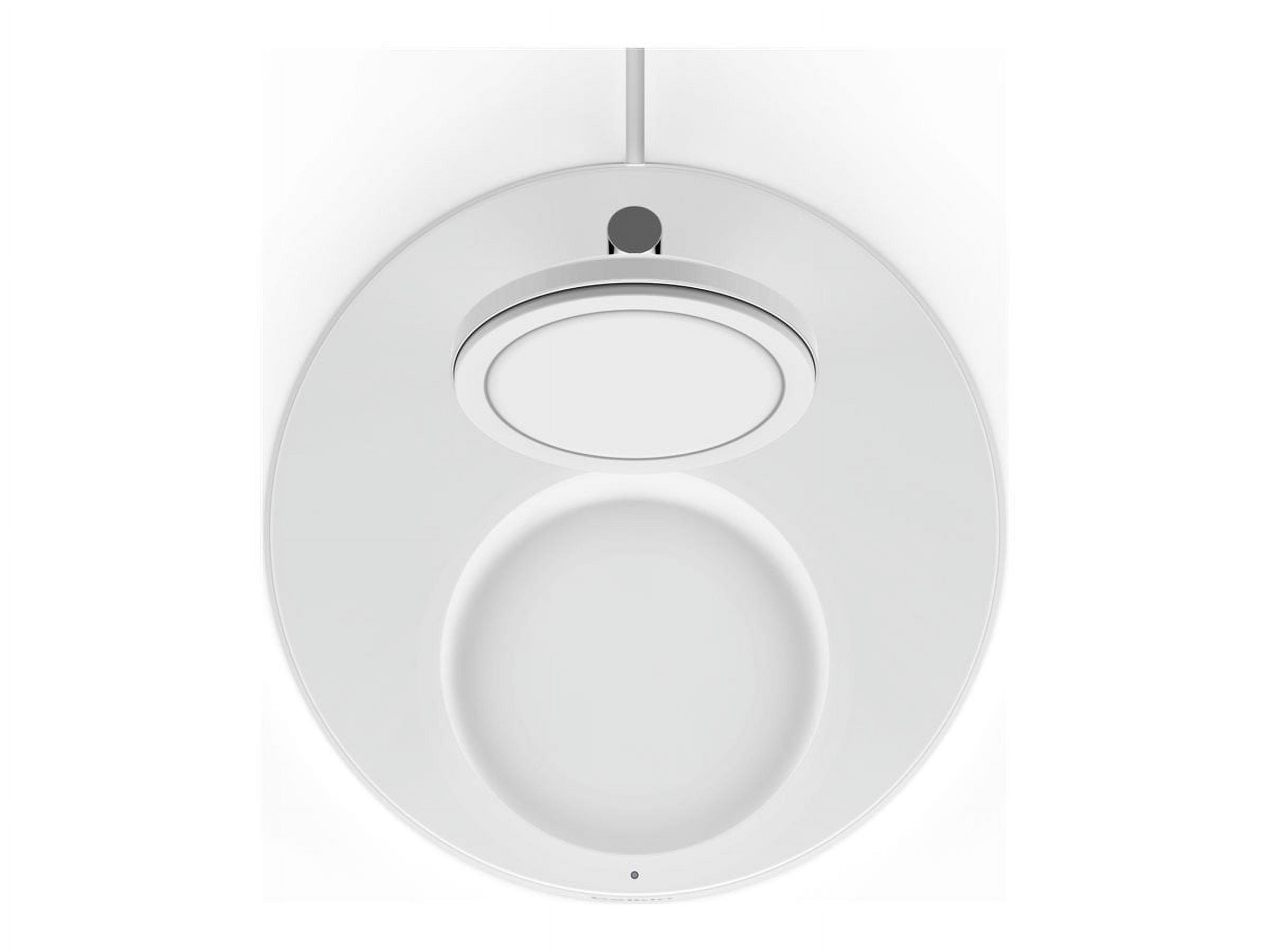 Open Box Belkin BoostCharge Pro MagSafe 2-in-1 - Wireless charging stand + AC power adapter - 15 Watt - Fast Charge - white - for Apple AirPods; AirPods Pro; iPhone 12, 12 mini, 12 Pro, 12 Pro Max