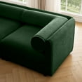 thumbnail image 6 of Modular Sectional Sofa with Storage, Cylindrical Backrest and Armrests Deep Comfortable Seating, and Supportive for Living Room,4 Seat L Shaped Sofa, Green Couch, 6 of 9
