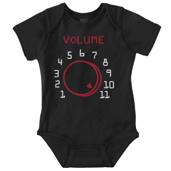 Volume Up Funny Loud Babies Humor Romper Boys or Girls Infant Baby Brisco Brands 12M