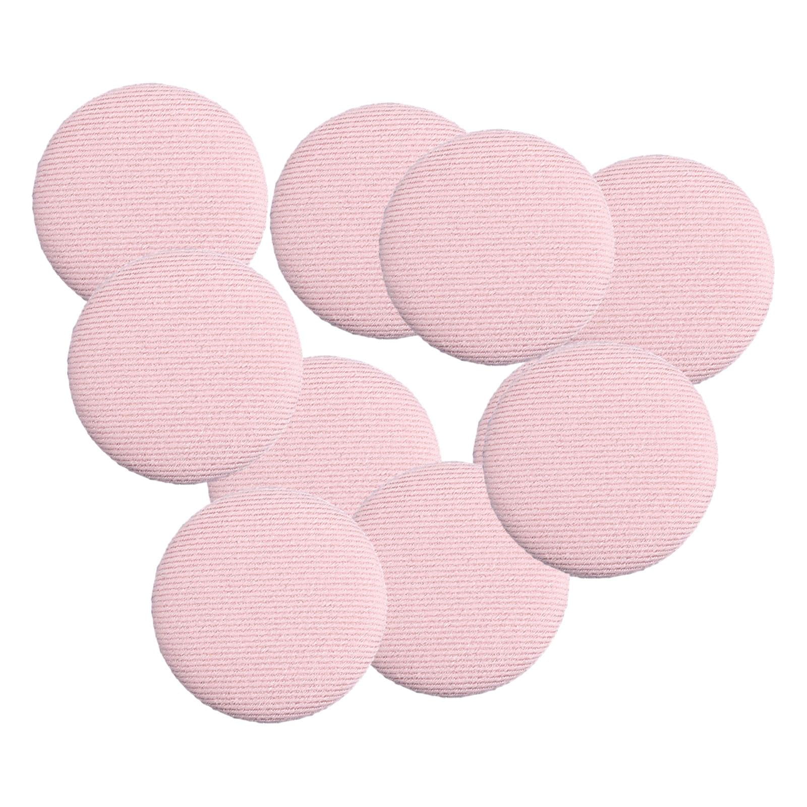 amagogo 6x10x Fabric Cloth Covered Buttons DIY Shank Buttons for Blouses Coats Jackets Pink
