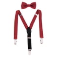 thumbnail image 2 of yotijay Children Kids Bow Boys Adjustable Y Back Elastic Suspenders - Red, as Red, 2 of 9