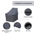 thumbnail image 6 of Covers & all Adirondack Chair Covers for Ratcliff Patio Chairs, Water-Repellent UV-Resistant Polyester with Secure Tie-Downs, 6 of 6