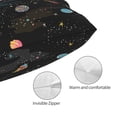 thumbnail image 3 of Goofa Galaxy Print Plush Throw Pillow Case, Soft Velvet with Hidden Zipper, Decorative Cushion Cover for Sofa, Bed, Car, and Home Décor-20"x30", 3 of 6