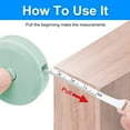 thumbnail image 3 of 3 Pieces Sewing Tape Measure, 2m Soft Sewing Tape Retractable Measuring Tape for Sewing Regime, 3 of 6