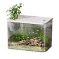 thumbnail image 1 of Fish Tank Aquarium Transparent Desktop Tank Turtle Aquarium White, 1 of 5